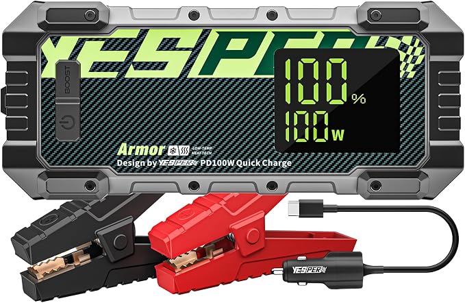 YESPER Car Jump Starter, 3000A Peak Portable Jump Starter by YESPER
