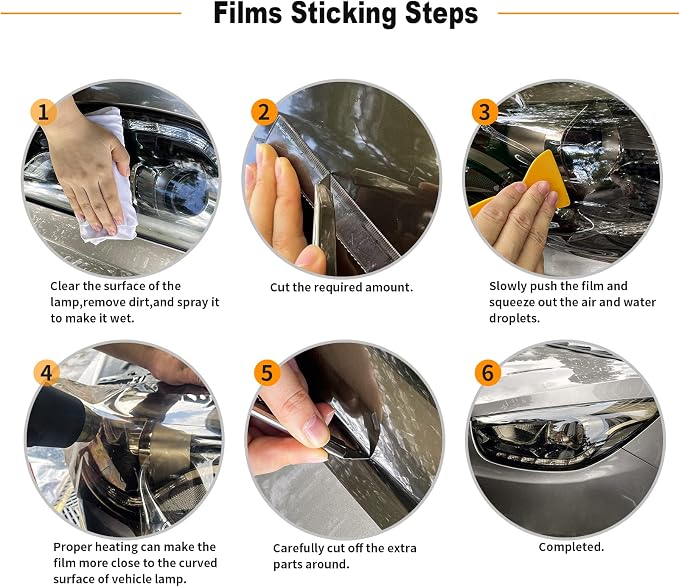 Car Headlight Taillight Tint Film - Image 7