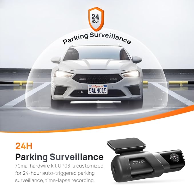 70mai Dash Cam M500, 2.7K Dash Cam Front, Dash Camera - Image 5