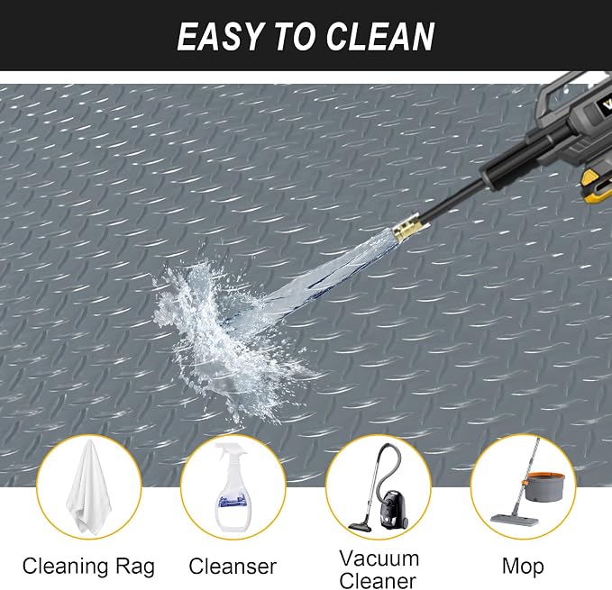 7.5x25 FT Garage Floor Mat, 2.8mm Thickened Flooring Roll - Image 5