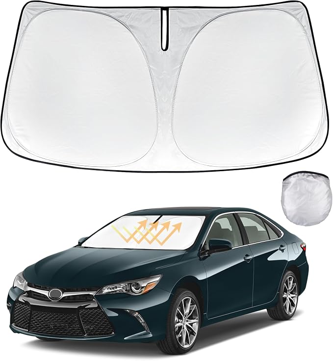 Custom-fit for Toyota Camry 2012-2016 2017 Windshield Sun Shade Block UV Rays by SLOGENTO