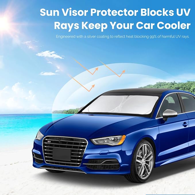 for 2022-2024 2025 Audi A3 Sun Shade Windshield Cover, Car Sunshades - Image 5