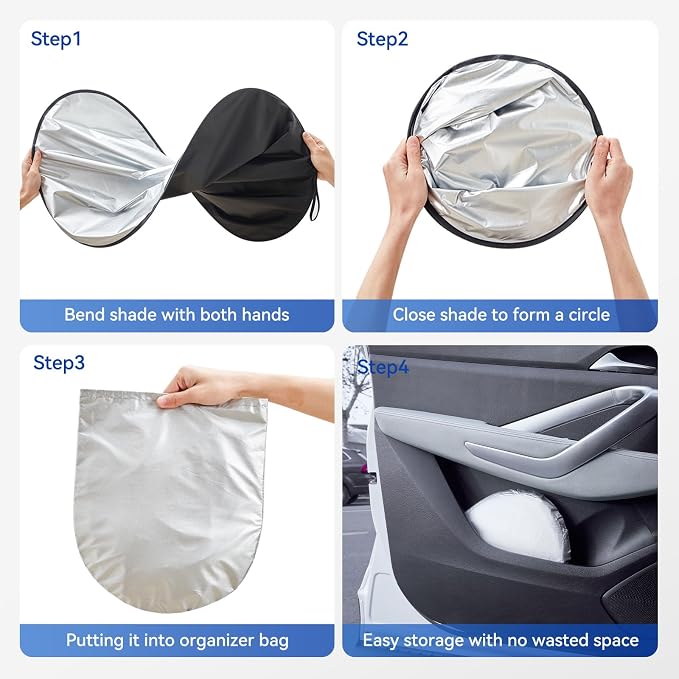 ARANA Car Windshield Sun Shade 2 Piece丨240T Thickened Front Window Sunshades - Image 7