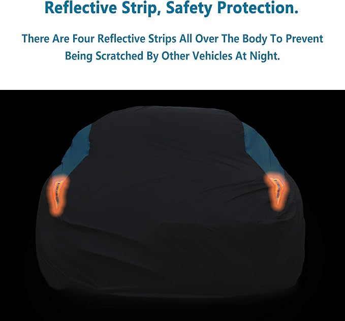 MORNYRAY Waterproof Car Cover All Weather Snowproof UV Protection Windproof - Image 4
