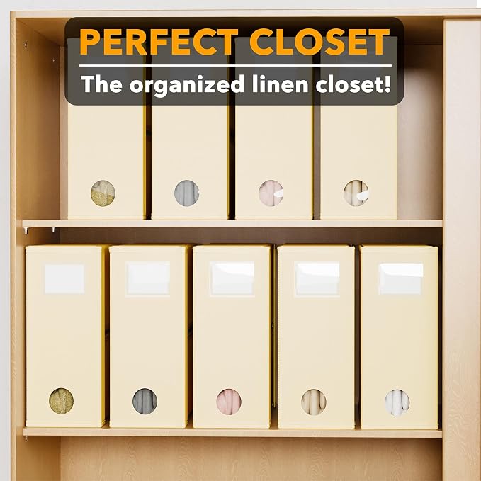 SpaceAid 9 Pack Bed Sheet Organizers and Storage, Foldable Sheet Organizer - Image 5