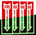 Madrigal Fire Extinguisher Glow in the Dark Sticker Sign, fire extinguisher sign by Unknown