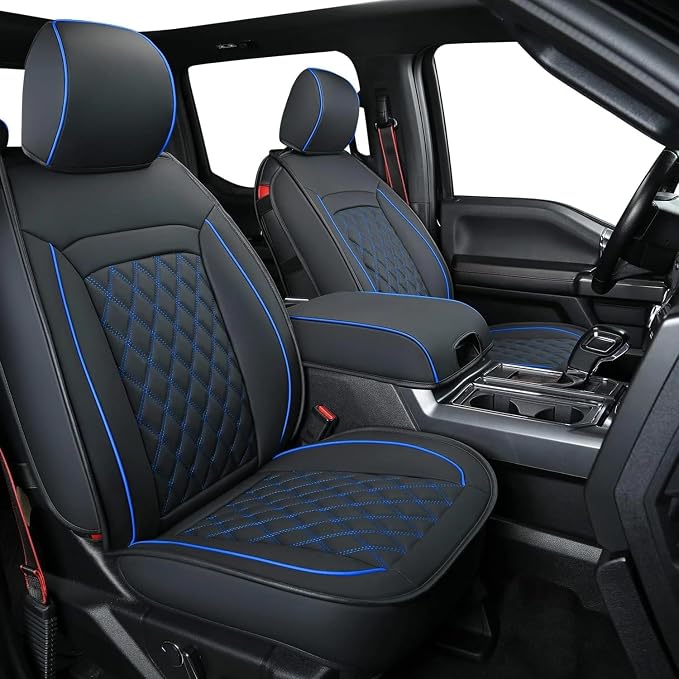 LUCKYMAN CLUB F150 Faux Leather Seat Covers Fit - Image 9