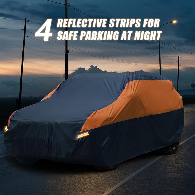 SUV Car Cover Hatchback Cover Waterproof All Weather, Outdoor Car Covers - Image 5