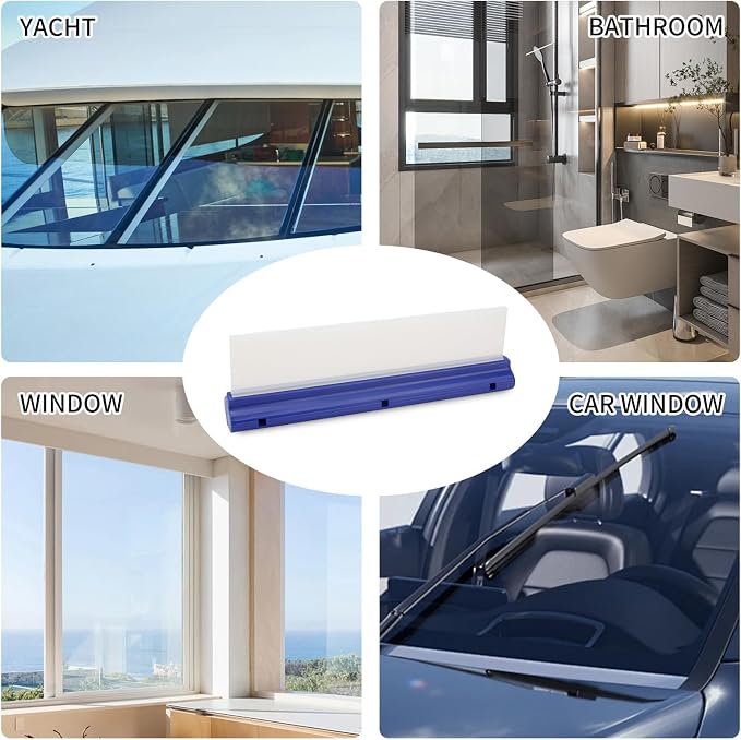 2 Pack 12inch car Squeegee, Silicone Squeegee, car Window Squeegee, Flexible - Image 7