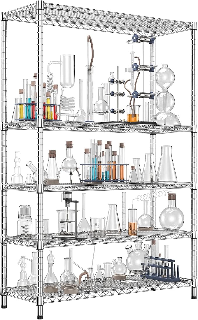 IZEUK 3300 LBS Garage Shelving Wide Storage Shelves 5 Tier Metal Shelves Heavy by Unknown