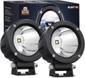 Nilight Motorcycle LED Pods 2 PCS 3 Inch Spot Round Offroad Fog Light 1065LM by Nilight