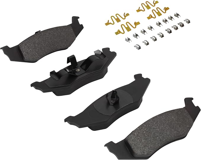 Premium Semi-Metallic Rear Brake Pads Compatible - Image 2