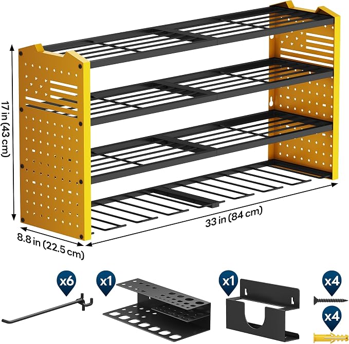 Tomorotec Wall-Mounted Power Tool Storage Rack - Image 7