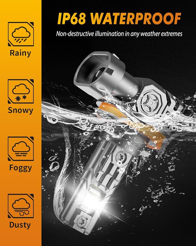 FAHREN H11/H8/H9 LED Light Bulbs, 000LM 1000% Ultra Brightness, 6500K H9 Fog - Image 6