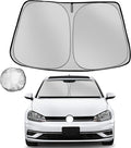 Windshield Sun Shade for 2015-2021 Volkswagen Golf GTI e-Golf VW Golf R 4 Door by Fonowka