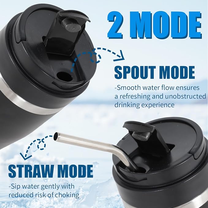 Ice Shave 2-in-1 Stainless Steel Vacuum Tumbler & Cordless Blender - 28oz - Image 5
