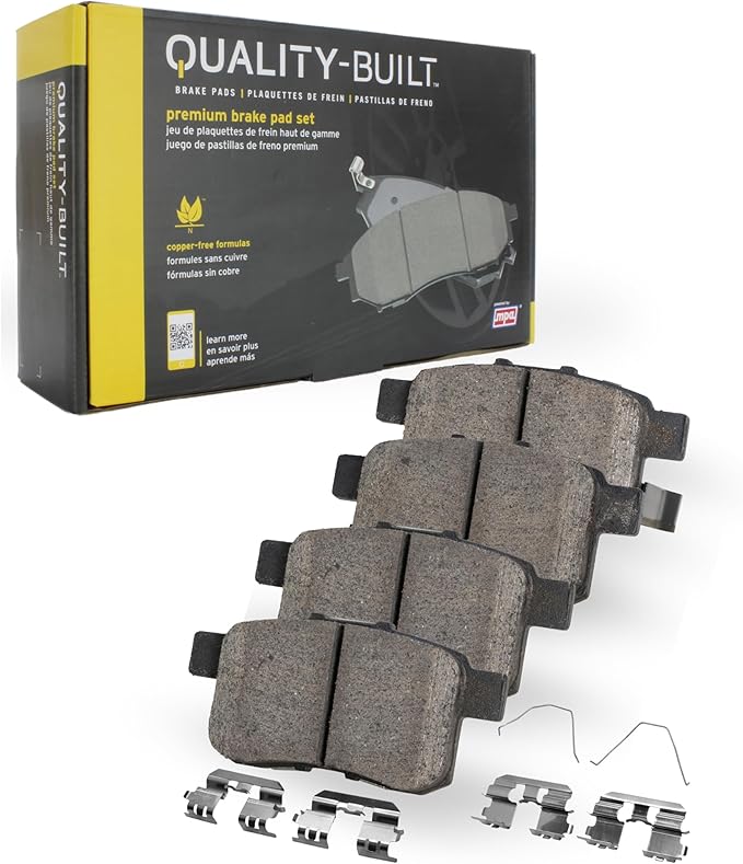 Premium Ceramic Front Brake Pads Replacement by Quality-Built