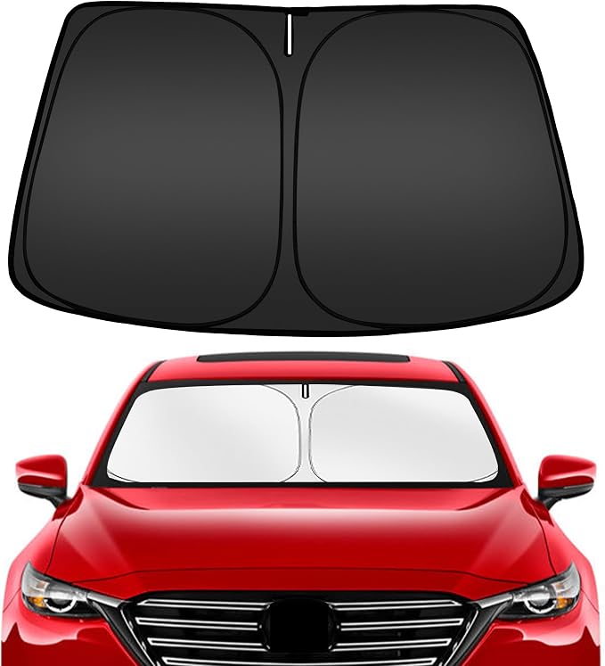 ARISMOTOR Windshield Sun Shade for Mazda CX-9 CX9 2016-2025, Custom Fit by ARISMOTOR