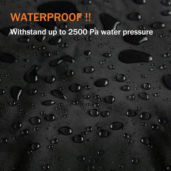 Waterproof UTV Cover, Heavy Duty Black Oxford Cloth All-Weather Protection UTV - Image 3