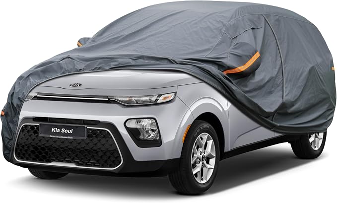 Premium Car Cover Custom Fit Kia Soul, 16 Layers Heavy Duty Car Cover by GUNHYI