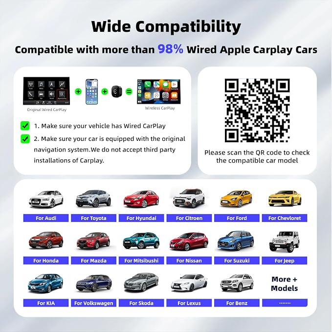 Wireless CarPlay Adapter for iPhone, Mini USB Design for Cars - Image 7