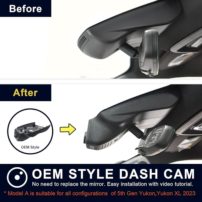 Front 4K & Rear 1080P Dash Cam Custom fit - Image 3
