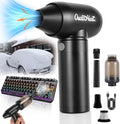 Air Duster Jet and Vacuum 2 in 1, 4 Gears Adjust, Rechargeable Portable by Oudaheat