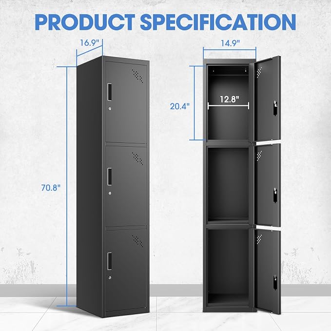 DNA MOTORING Metal Storage Cabinet - Image 2