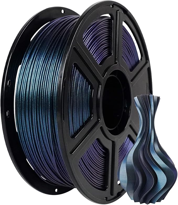 FLASHFORGE PLA Filament 1.75mm +/- 0.02mm Burnt Titanium, Color Changeable 3D by FLASHFORGE