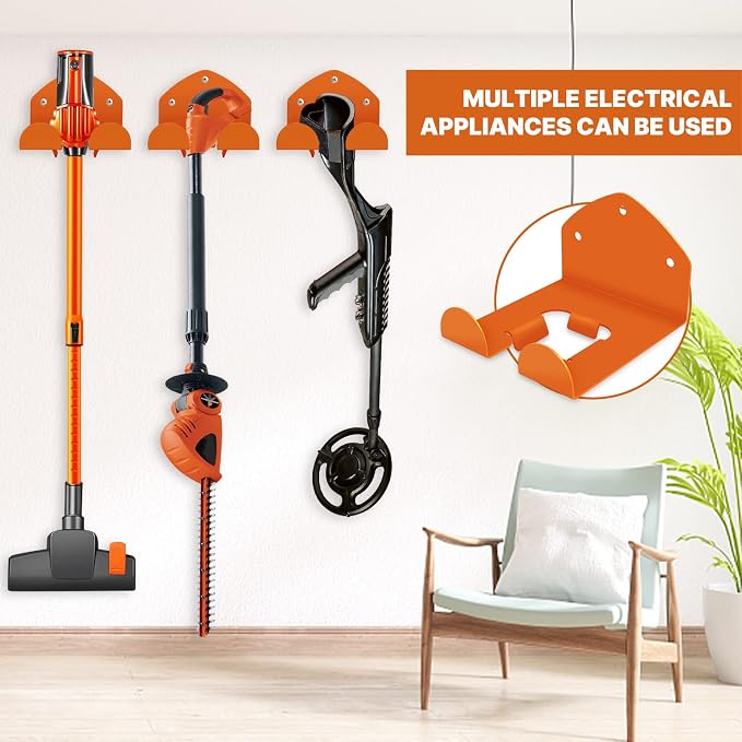 Garage Storage Garage Organizer Trimmer Rack Garden Power Tool Hanger - Image 3