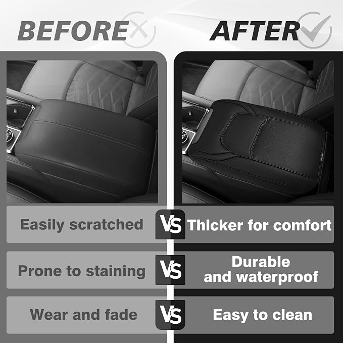 Muslogy Center Console Armrest Cover Compatible - Image 6