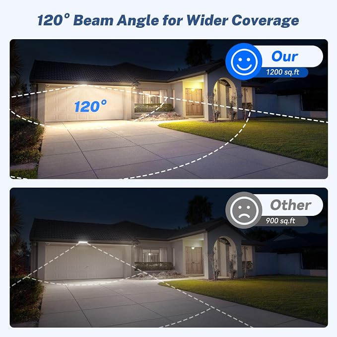 2 Pack LED Shop Lights, 100W 11000LM 3000K Warm White Plug in Garage Light - Image 6