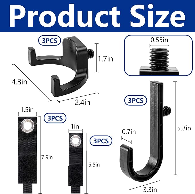 12 Pcs Storage Shed Tool Hooks - Image 2