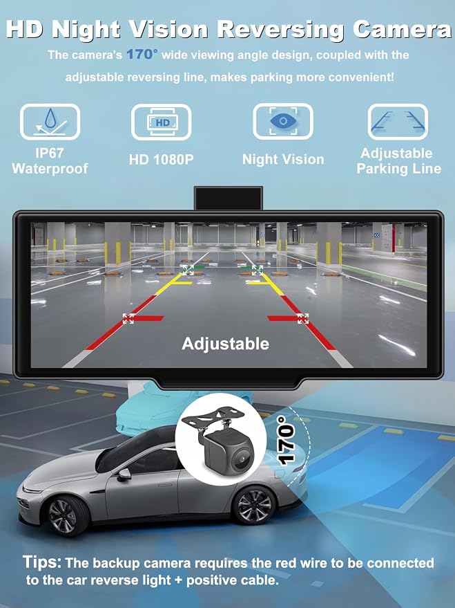 Apple Carplay Screen for Car, 10.26’’ Wireless CarPlay & Android Auto Screen - Image 5