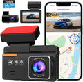 Dash Cam Front and Rear 4K+1080P, Dash Camera by Kussla