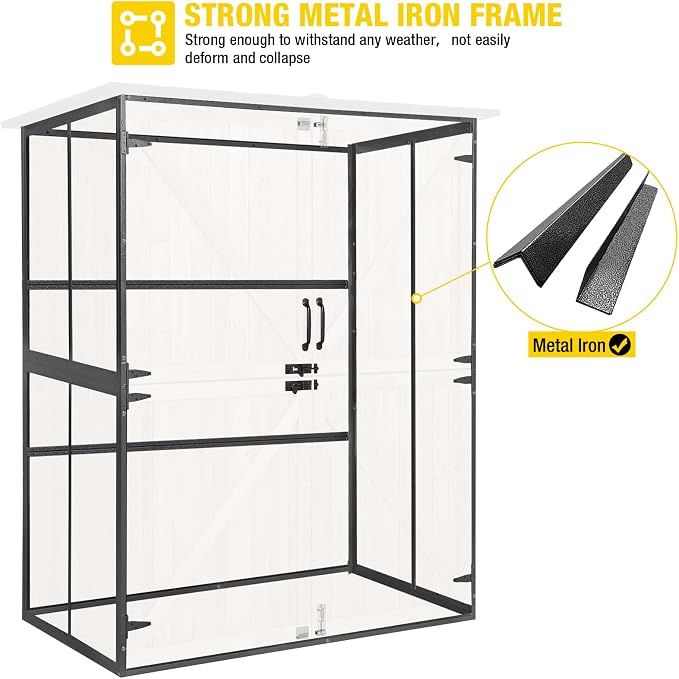 Aivituvin Storage Shed Outdoor Storage Cabinet Upgraded - Image 2