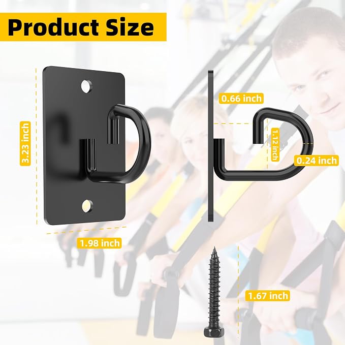 Resistance Band Wall Anchors System, Wall Mount Workout Anchors - Image 2