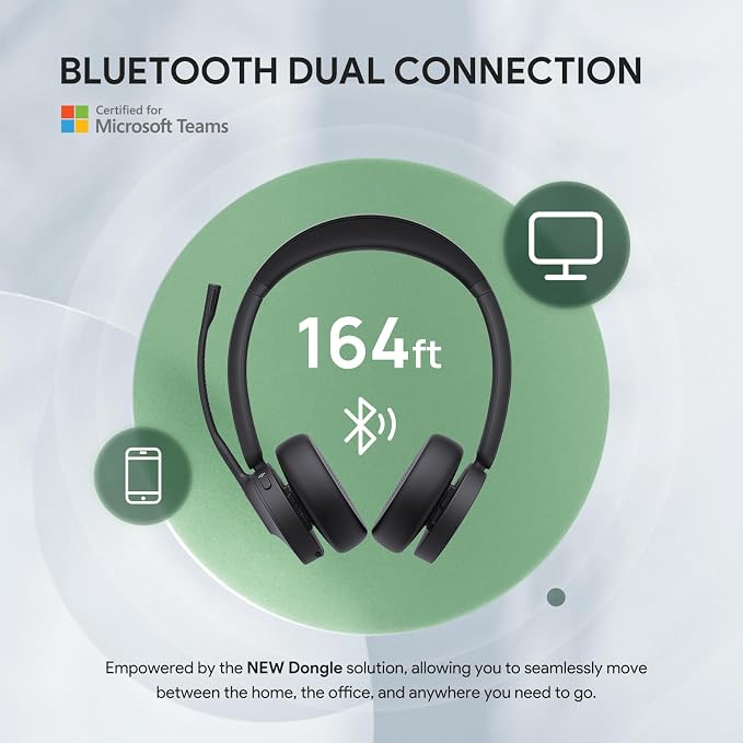 Yealink BH70 with Stand Wireless Bluetooth Headset with Microphone - Image 5