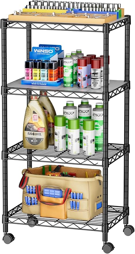 SINGAYE 4 Small Wire Shelves Kitchen Pantry Close Home Organizers and Storage by SINGAYE