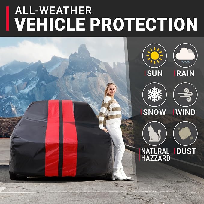 iCarCover Custom Car Cover for Pontiac Parisienne 4-Door Waterproof All-Weather - Image 2