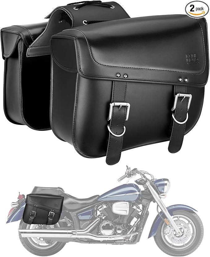 KEMIMOTO Motorcycle Saddlebags, 30L Large Capacity Saddle Bags Motorcycles by kemimoto