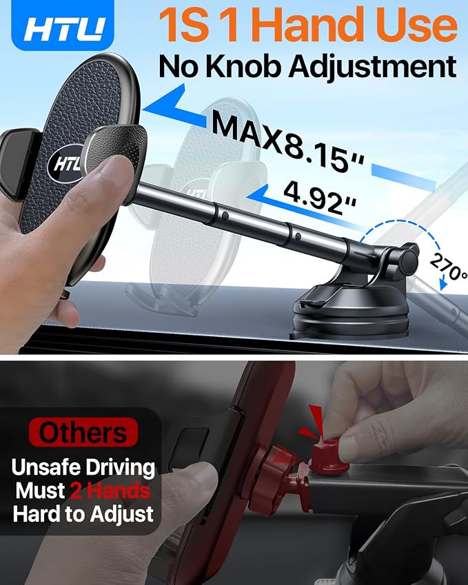 HTU 【Military-Grade Suction】 2025 Cell Phone Holder - Image 3