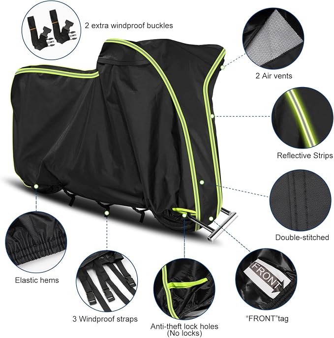 Waterproof Motorcycle Cover for Honda Grom MSX125/Navi/Monkey/2022 Benelli - Image 5