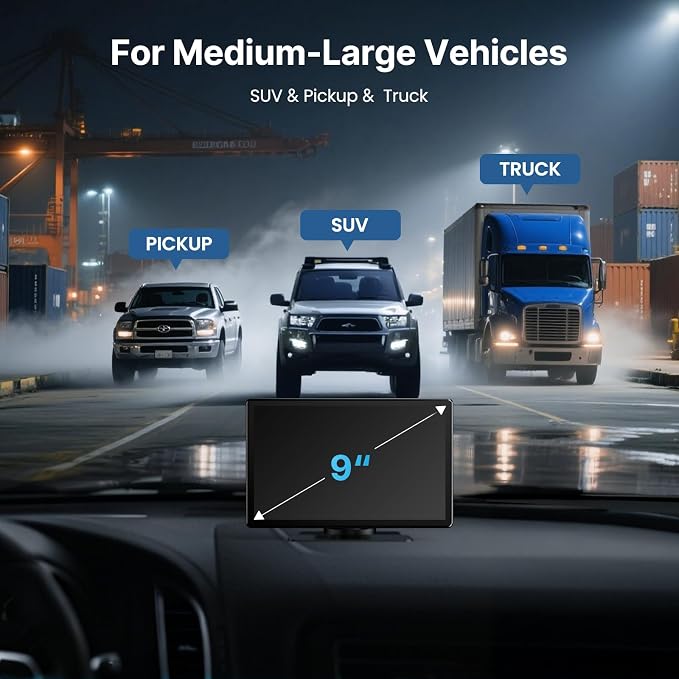 9''HD Wireless Carplay Screen For Car 4K Dash Cam&1080P Backup Camera - Image 7