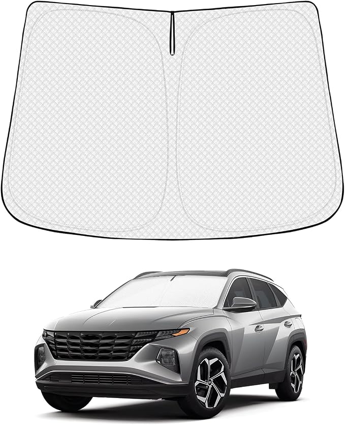 Windshield Sun Shade for Hyundai Tucson Accessories 2022-2025 2026 Thicken by Canvcle