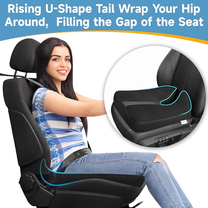 Heightening Truck Seat Cushion for Broader Vision, Car Seat Cushion for Car - Image 3