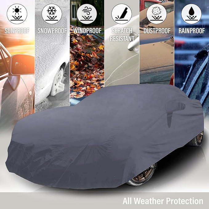 Supreme Full Car Cover – for Pontiac Fiero 1985-1988 Coupe 2-Door Semi Custom - Image 3