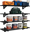 4-Pack 1.5x4ft Garage Shelving Wall Mounted, 1200lbs Load Capacity, Heavy Duty by Unknown