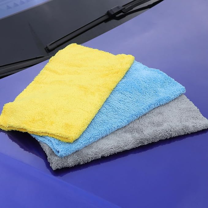 Microfiber Towel for Car Cleaning, Cleaning Supplies Upgraded 450gsm Ultra-Thick - Image 7