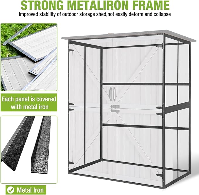 GUTINNEEN Outdoor Storage Shed - Image 4